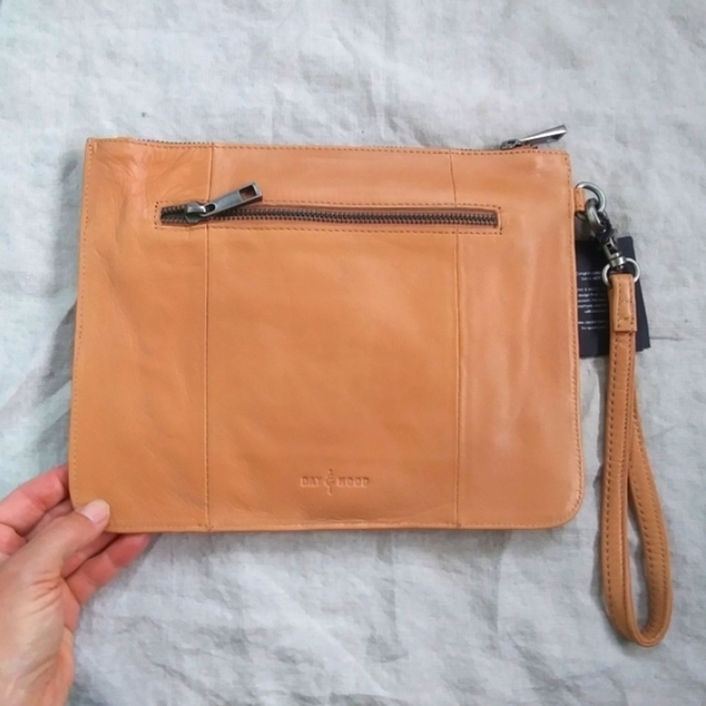 LAST ONE! Day & Mood Boho Leather Wristlet/Purse - Picture 2 of 7